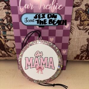 Pink Glitter Girl Mama Car Freshener